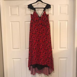 ADELYN RAE flirty red dress